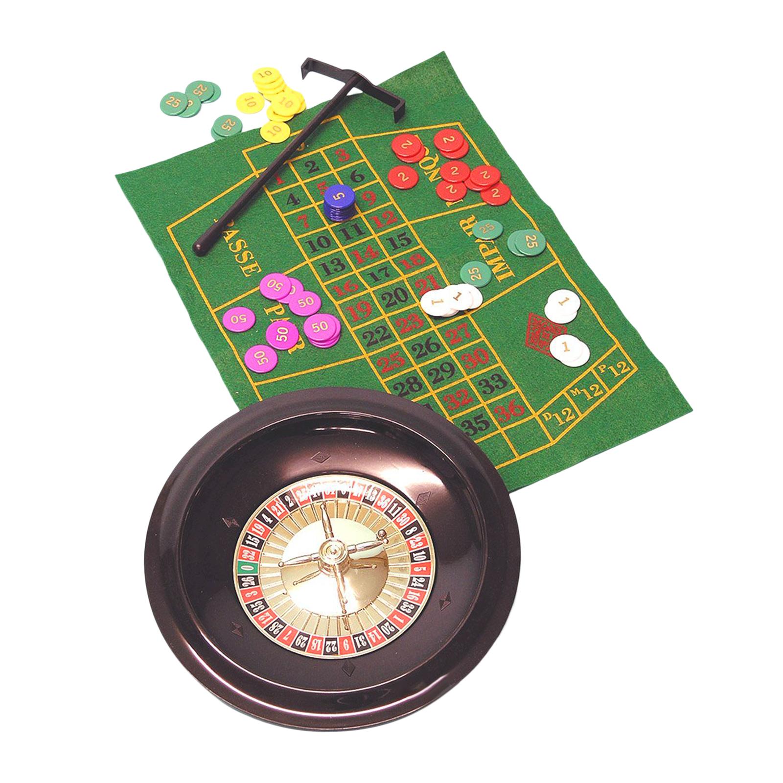 Board Game With Chips - Roda de roleta de 10 polegadas