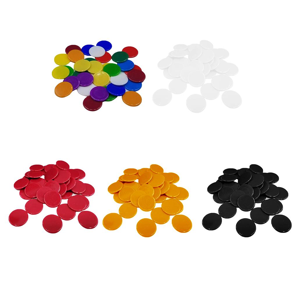 Game Token Counter - 100 pçs chips de bingo pequeno
