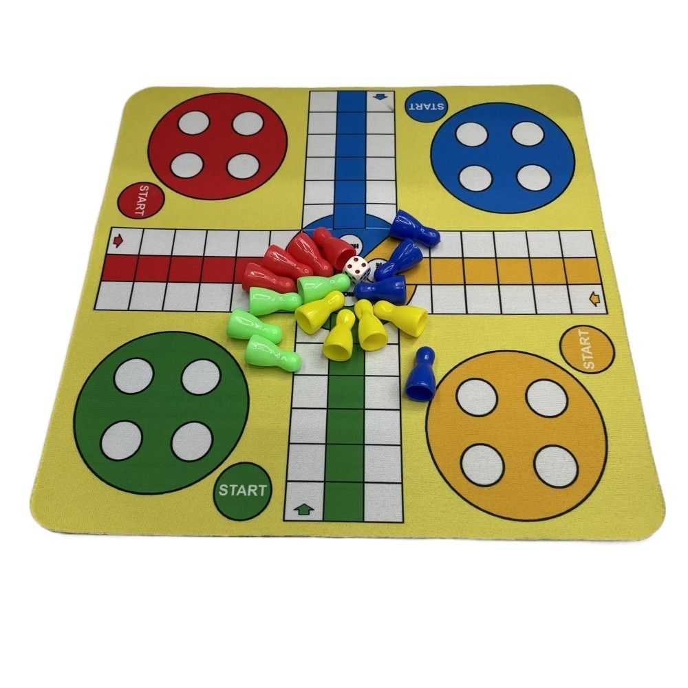 Board Game Ludo - Jogo de Tabuleiro Ludo Multicolorido Dobrável