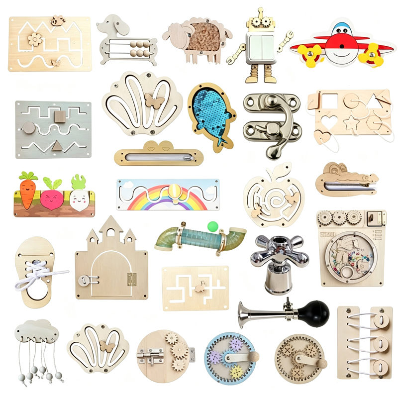 Board Game Ideas - Brinquedos Sensoriais Montessori para Educação Infantil,