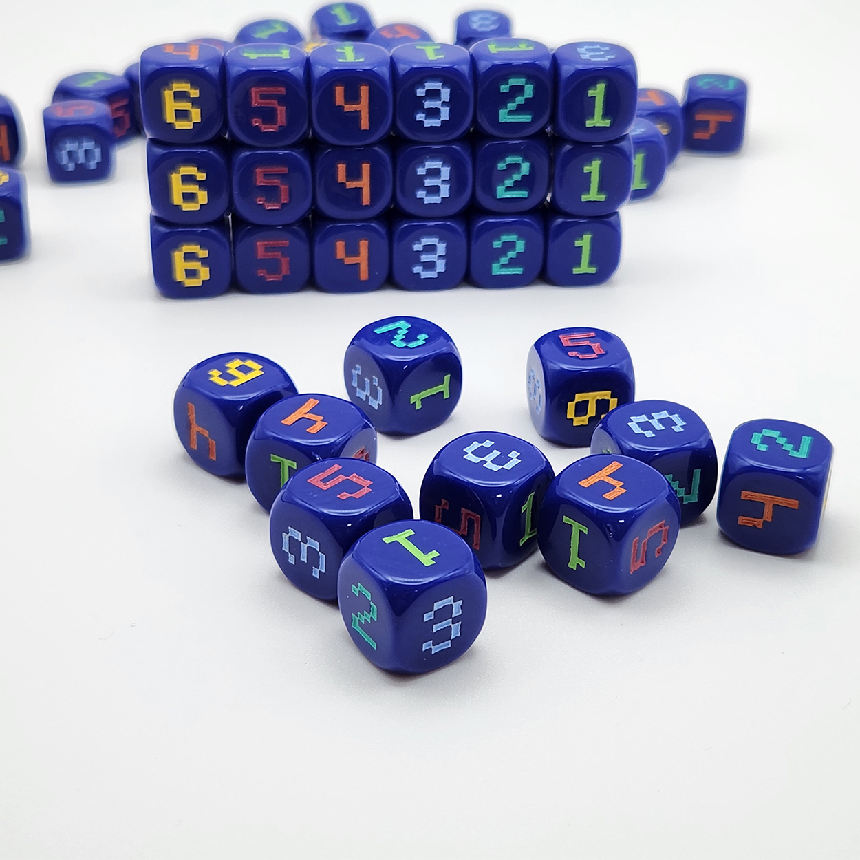 Conjunto de 10 peças de dados  - Game Token Counter avaliação e preço