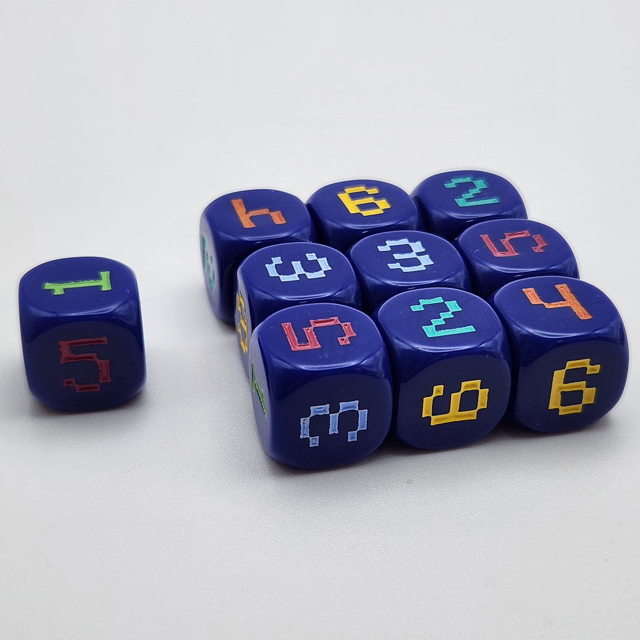 Conjunto de 10 peças de dados  - Game Token Counter avaliação e preço