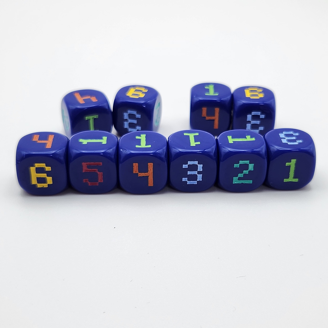 Conjunto de 10 peças de dados  - Game Token Counter avaliação e preço