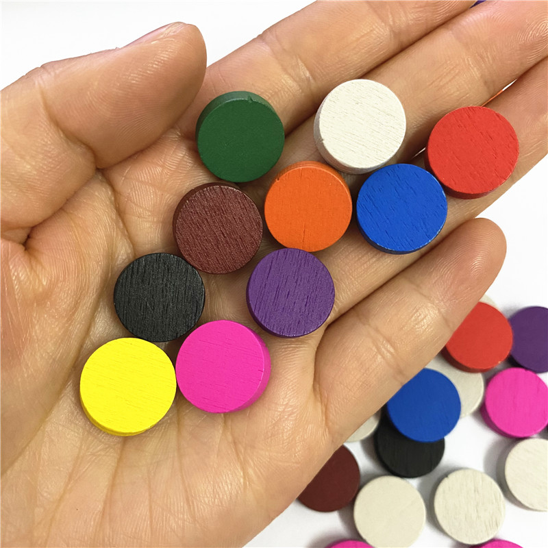 50 peças 15*5mm 11 cores disco - Game Token Counter avaliação e preço