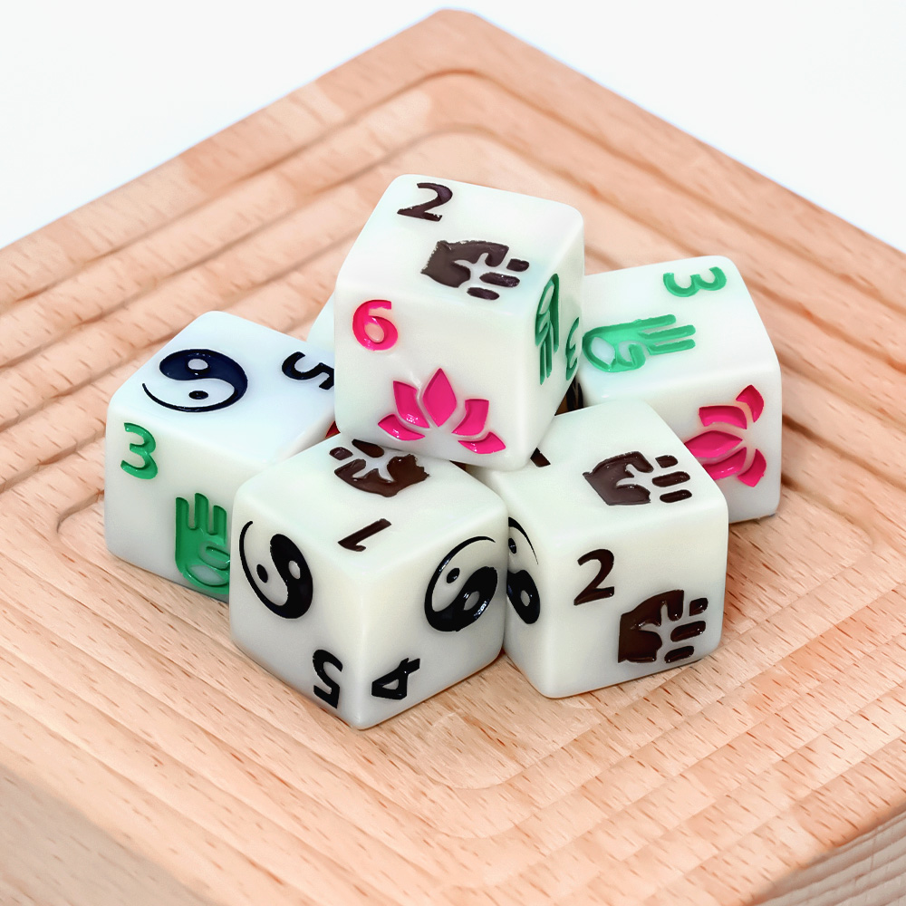 Conjunto de Dados Poliédricos  - Board Game Zen avaliação e preço