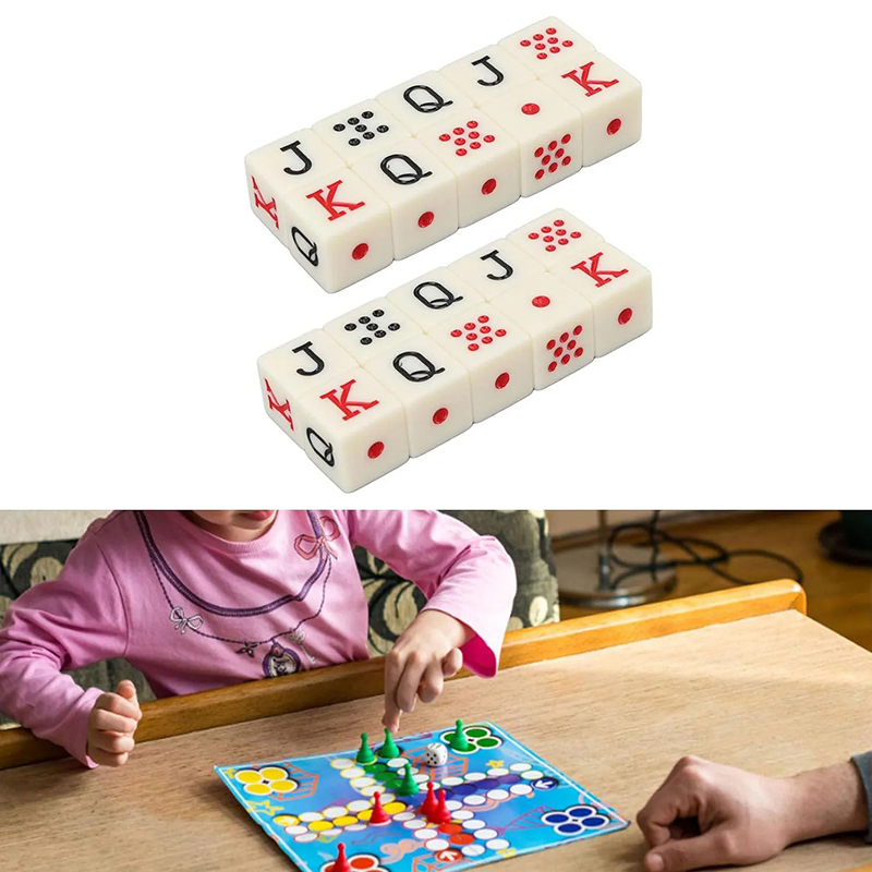 Square Corner Acrylic Poker Di - Board Game Ludo avaliação e preço