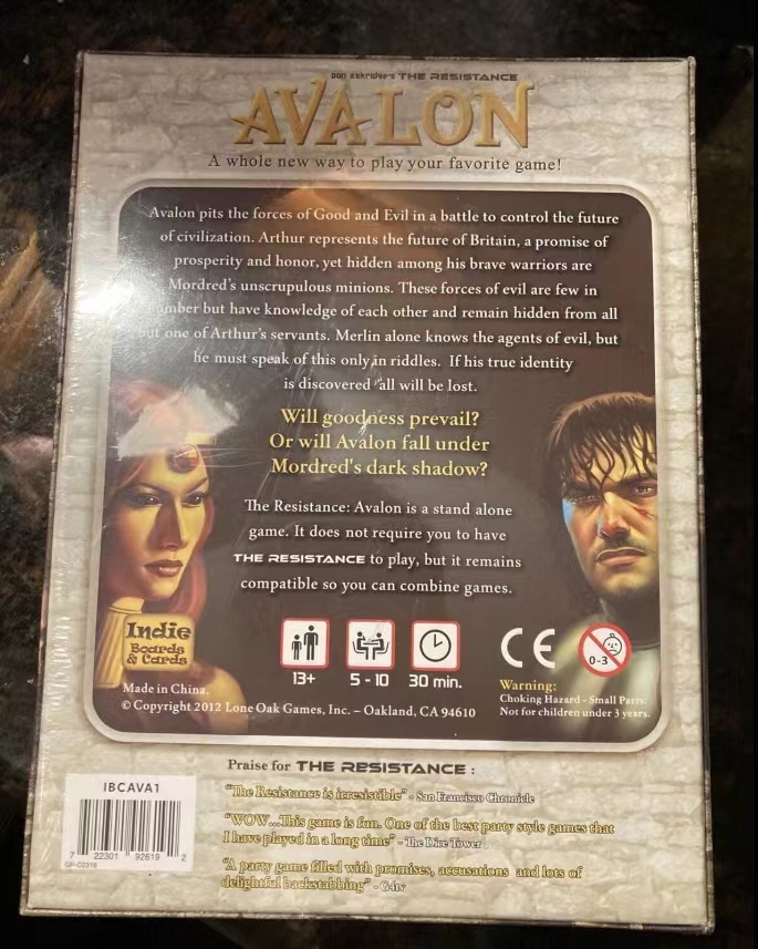 The Resistance Avalon Board an - Board Game Avalon avaliação e preço