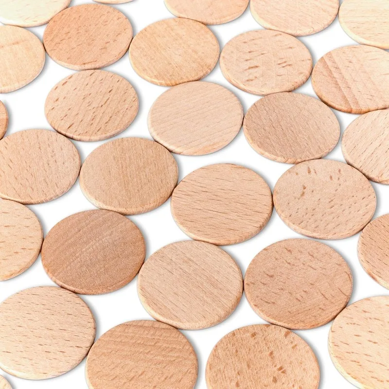 50 Peças de Círculos de Madeir - Board Game With Chips avaliação e preço